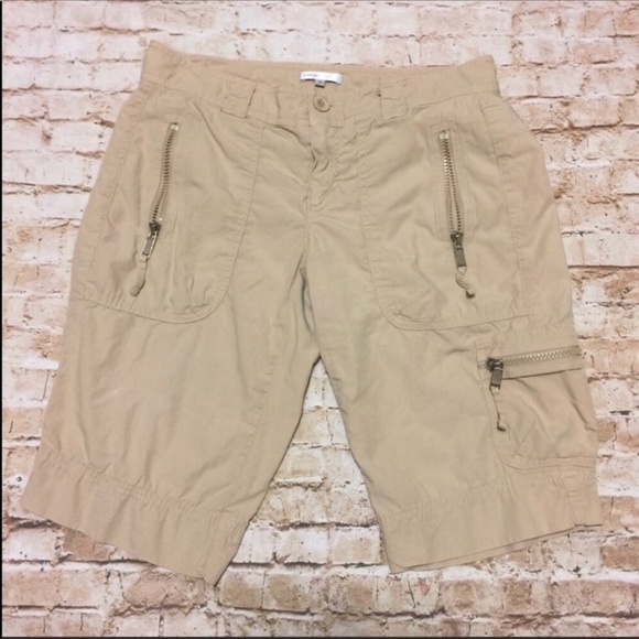 Vince Zippered Cargo Bermuda Shorts - Picture 2 of 8